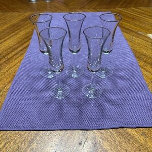 Libbey Clear Glass Champagne Flutes Set